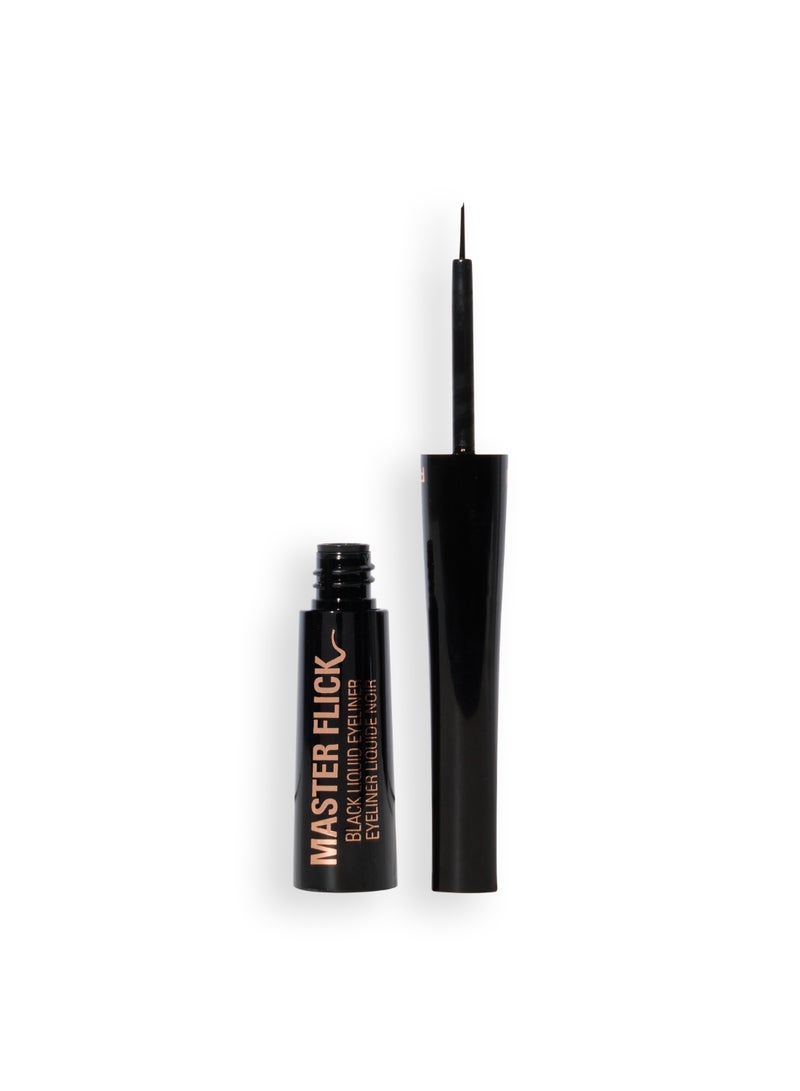 REVOLUTION Master Flick Dip Liquid Eyeliner Black - Image 2